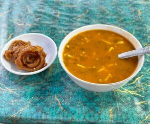 Moroccan Harira Soup in Street Markets